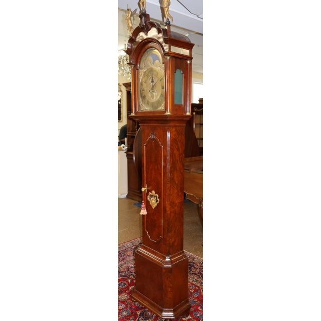 Klaas Troost 18th Century Dutch Burl Walnut Tall Case Grandfather Clock For Sale In New York - Image 6 of 18