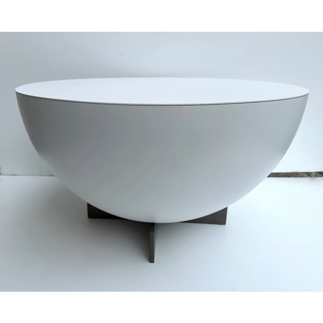 Pair of Side Tables Lacquered Metal by Neil David. Netherland, 2000s For Sale - Image 6 of 12