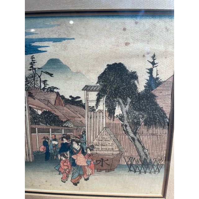 19th Century Japanese Woodblock Print by Utagawa Hiroshige For Sale - Image 4 of 6