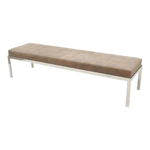 Mid-Century Modern Style Cumberland Large Rectangular Cambridge Metal Bench