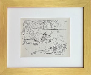 Matisse Drawings 19 Baie Tahiti Lithograph 1968 Framed