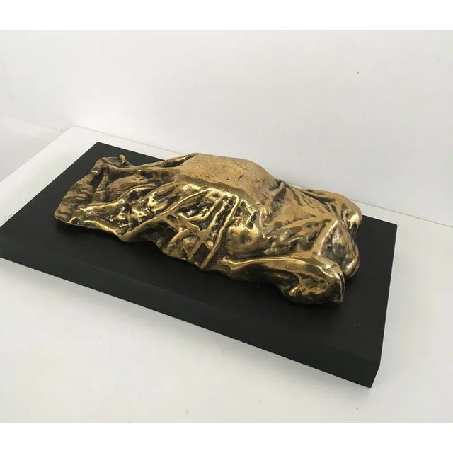 Vintage Italian Bronze Abstract Sculpture by Furio Giovannacci, 1980 For Sale - Image 4 of 11