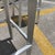Industrial Style Brushed Aluminum Swivel Bar Stools by Crate & Barrel. A Pair For Sale In West Palm - Image 6 of 12
