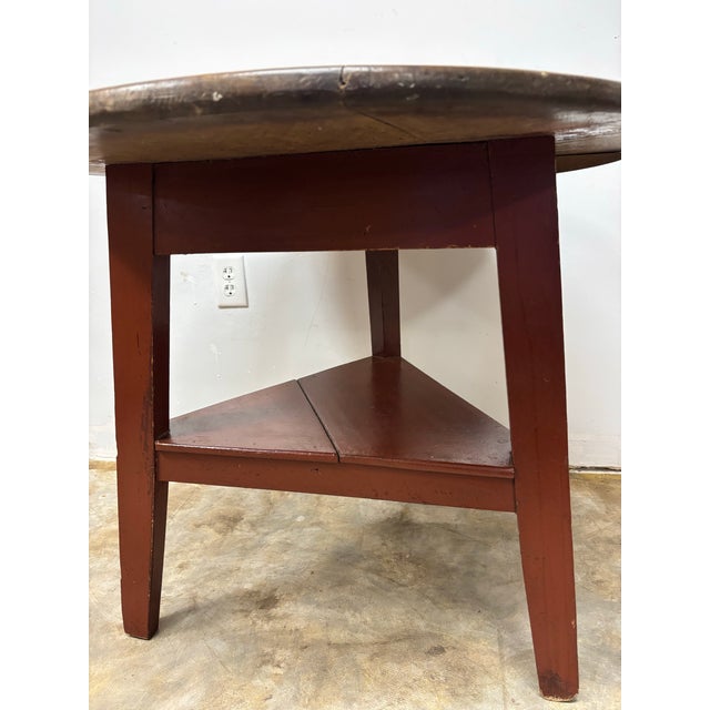Antique English Pine Cricket Table For Sale In Naples, FL - Image 6 of 7