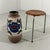 Large ceramic vase, floor vase, West-Germany. Probably by Scheurich. Colourful flower decoration. 1960’s. In very good...