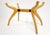 Sculptural Mid-Century Modern Glass-Top Dining Table with Curved Wood Base For Sale - Image 14 of 18