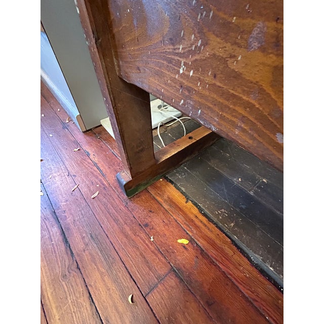 Antique Hammacher Schlemmer Rock Maple Workbench Table For Sale - Image 9 of 12