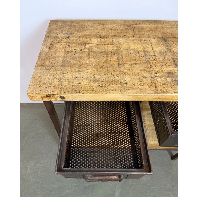 Vintage Industrial Worktable, 1960s For Sale - Image 17 of 18