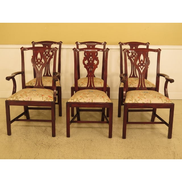 Henkel Harris Model #102 Mahogany Dining Room Chairs - Set of 6 | Chairish