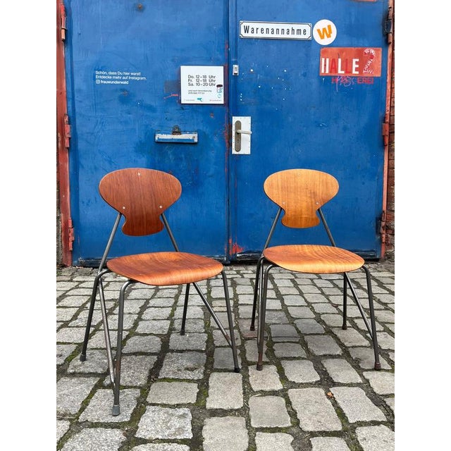 Vintage Bentwood Chairs by Steen Eiler Rasmussen and Kai Lyngfeldt Larsen for Danbork, Set of 2 For Sale - Image 11 of 11