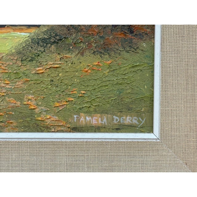 Realism Sunlit Country Path, Lush Greenery, Autumn Tones, Serene Countryside Landscape 1991 For Sale - Image 3 of 18