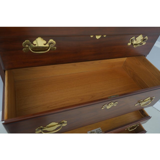 Age C.1983 Details Finish Number 24 Three-Piece Construction Cherry Dovetail Drawer Construction High Quality Construction...