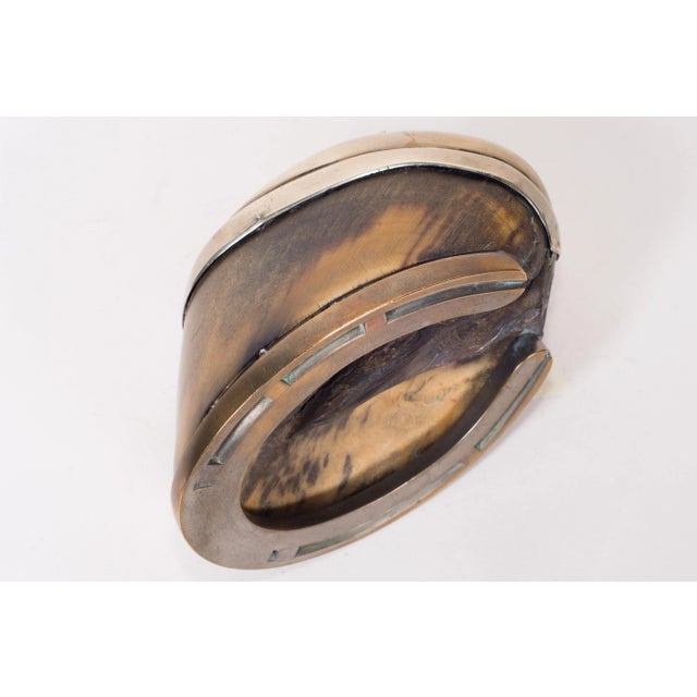 Early 20th Century 19th Century Hoof Box With Metal Fittings For Sale - Image 5 of 8