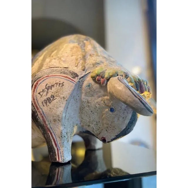 Ivo De Santis, Bull, 1982, Ceramic For Sale - Image 12 of 17
