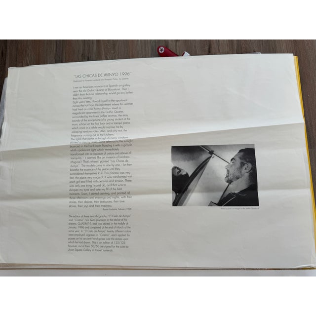 1990s Ramón Lombarte – Cristina (1996) Original Stone Lithograph, Signed & Numbered, Coa For Sale - Image 9 of 10