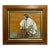 Mid-Century Japanese Noh Theater Original Oil Painting by Hideki Hanabusa, C. 1960's For Sale