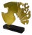 Edmondo Cirillo, Italian Brutalist Style Sculpture, 1979, Gilt Metal on Plastic Base For Sale