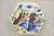 Antique Persian Iznik Qajar Style Ceramic Pottery Tile Hexagonal Blue Couple C5 For Sale - Image 11 of 11