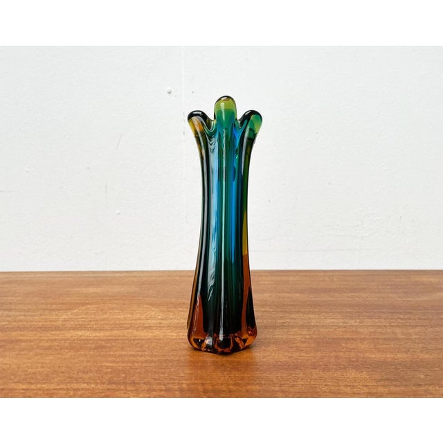 Italian Sommerso Murano Glass Vase attributed to Flavio Poli for Seguso, 1970s For Sale - Image 11 of 18