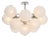 Regina Andrew Shine Globe Flush Mount, Polished Nickel with Swirl Glass For Sale