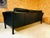 Animal Skin Mid-Century Danish 3-Seater Black Leather Sofa from Mogens Hansen For Sale - Image 7 of 9