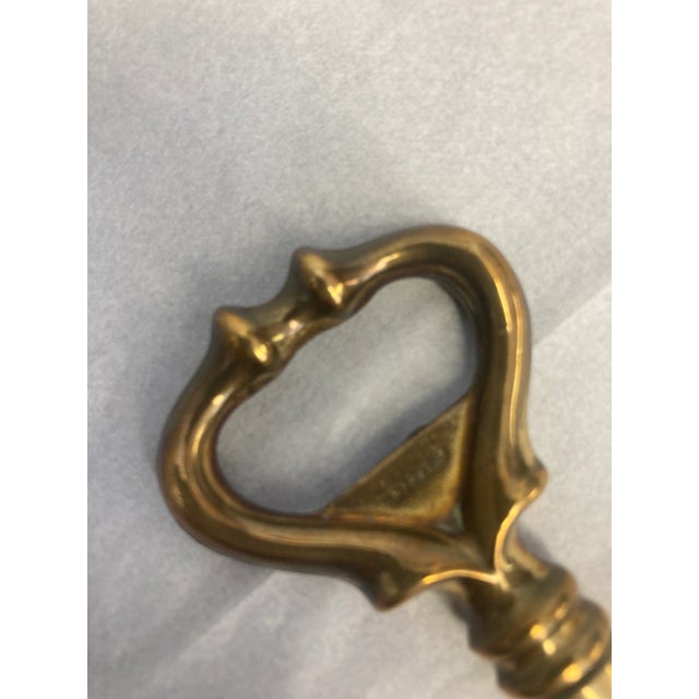 English Vintage English Brass Key Bottle Opener For Sale - Image 3 of 6