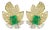 Kweith Davis 18k Emerald Earrings, A Pair For Sale