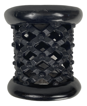 African Ebonised Bamileke Low Stool, Cameroon, 1970s