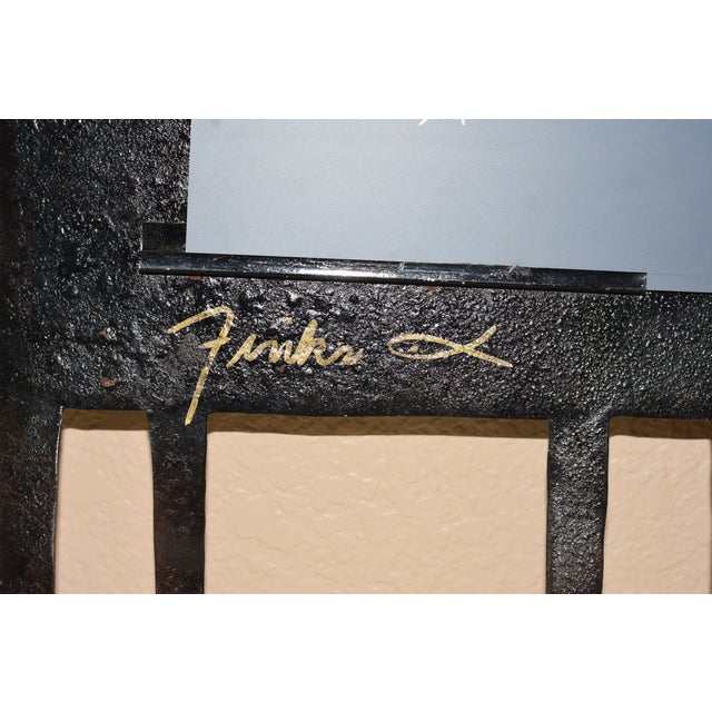 Bill & Marcia Finks Primitive Twig Signed Metal Wall Decor Folk Art "Twin Spirt” For Sale In Palm Springs - Image 6 of 7