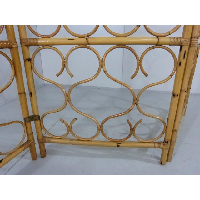 Rattan Room Divider, Italy, 1960s For Sale - Image 9 of 12