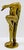 This vintage brass Art Deco long-haired nude woman sculpture is attributed to Klara Sever and produced in the 1925-1949...