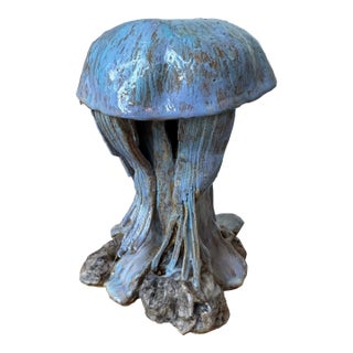 Vintage Signed 1970’s Ceramic Brutalist Sculpture For Sale