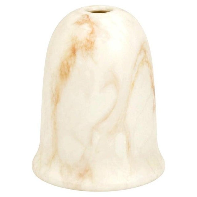Vintage Alabaster Lamp Shade Marble Stone Italian For Sale