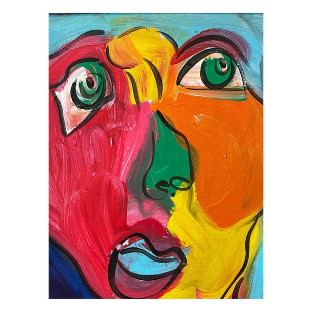 Peter Keil “Andy Warhol” by Artist Peter Keil Original Titled Painting Framed For Sale - Image 4 of 7