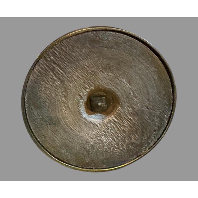 Antique Victorian Clodion 14.5" Figural Bronze Statue Sculpture Musician Playing a Tambourine For Sale - Image 6 of 12