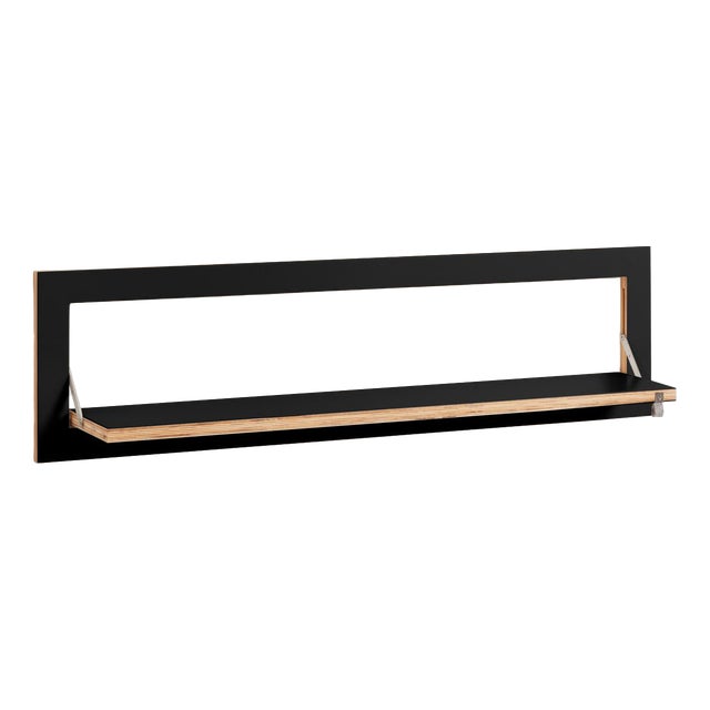 100×27-1 Fläpps Shelf in Black from Ambivalenz For Sale