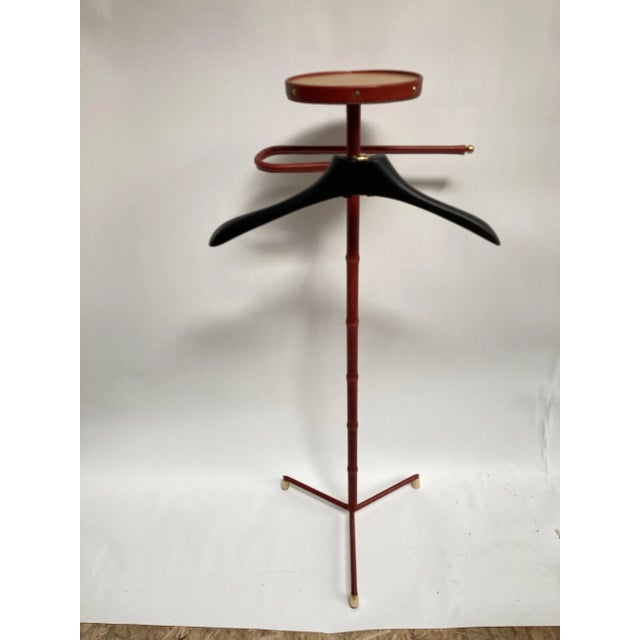 Sellier Leather Chamber Valet by Jacques Adnet For Sale - Image 6 of 7