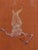 Untitled by Rebecca Venn | Oil on canvas paper Nude figure lying on a brown background. For Sale