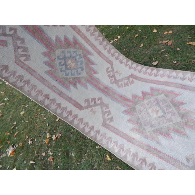 Textile Boucherouite Style Turkish Herki Rug For Sale - Image 7 of 13