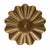 Scalloped Brass Flush Mount Ceiling Light, Mid Century Modern Brass Ceiling Fixture, Flower Shade Semi Flush Light for Bedroom Hallway Foyer For Sale - Image 6 of 8