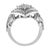A gold and diamond engagement composite ring. This triangular ring is made with 96 round and 16 princess cut diamonds in a...