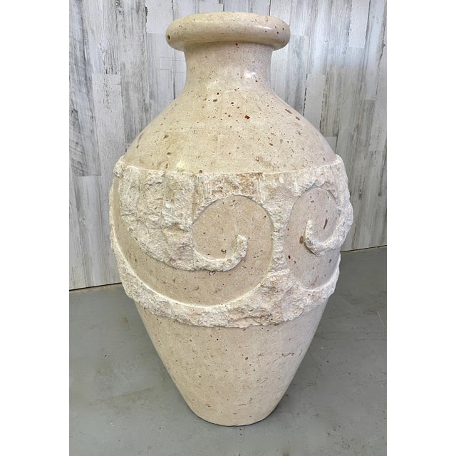 Extra Large Tessellated Stone Floor Vase For Sale - Image 4 of 9