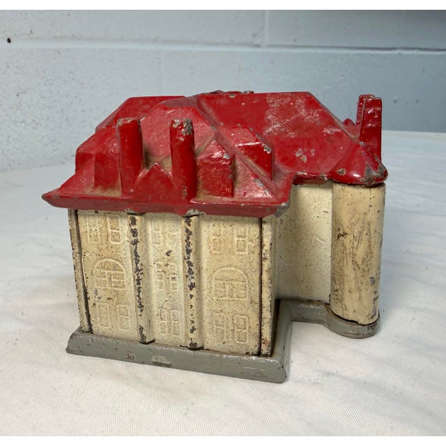 Rare Antique 1930's Westwood Bronze Memorial College Building Still Coin Bank For Sale In New York - Image 6 of 13
