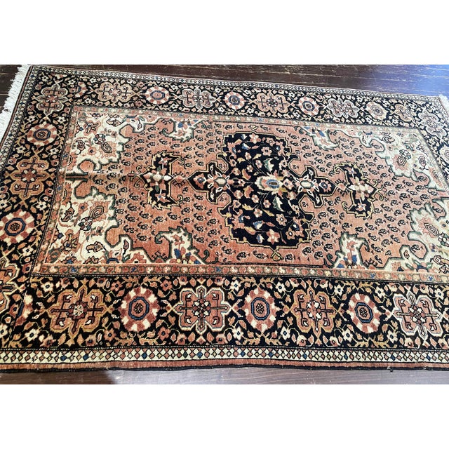 Antique Persian Feraghan Sarouk Rug, 3'4" X 5'2" For Sale - Image 9 of 10