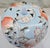 Late 20th Century Vintage 9" Chinoiserie Powder Blue Porcelain Melon Ginger Jar - Hand-Painted Longevity Peach & Blossom Motif For Sale - Image 5 of 11