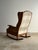 Wood Studio Craft Oak Wingback Rocking Chair With Carved Rail, C. 1970s For Sale - Image 7 of 18