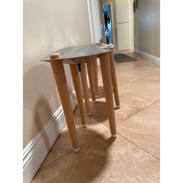 3 “Puff” Stools by Moran Barmaper- Modern Art Stools For Sale - Image 9 of 12