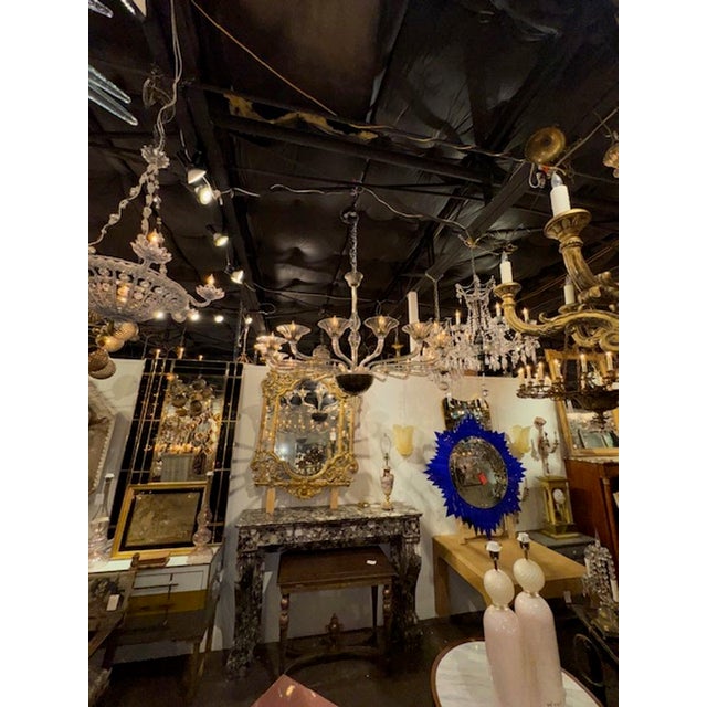 Modern Large 16 Arm Murano "Fume" Glass Chandelier For Sale - Image 3 of 7