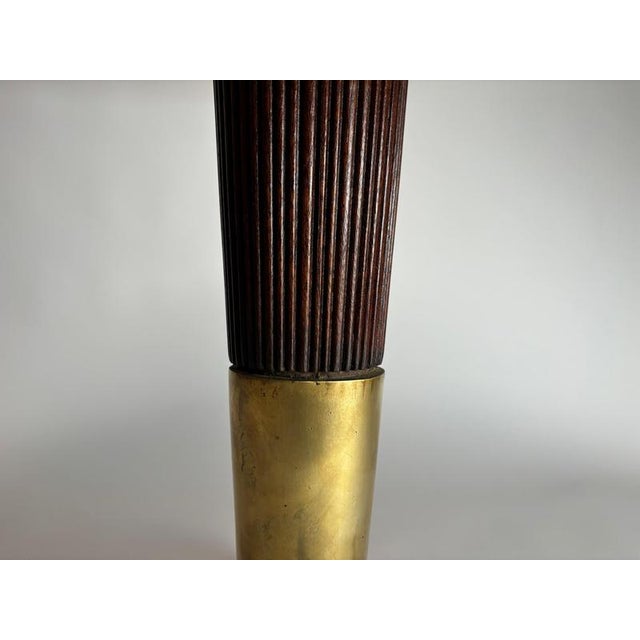 Mid-Century Round Table with Marble Top from Melchiorre Bega, 1950s For Sale - Image 10 of 12