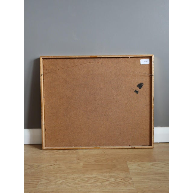 Mid-Century Modern 'Seaside Passage' Vintage Coastal Landscape With Figure Oil Painting by Swedish Artist Eric Elfvén (1921–2008), Framed For Sale - Image 12 of 12